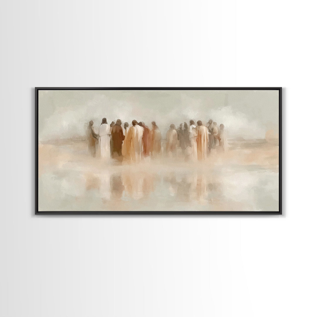 Circle Of Grace – Framed Canvas Print – Christian Art – Christian Wall Art – Jesus Art – Christian Canvas – Christian Gifts