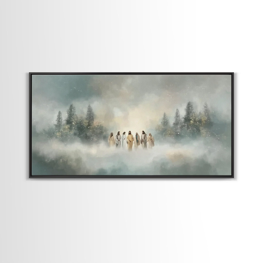 Gathered In Light – Framed Canvas Print – Christian Wall Art – Christian Canvas – Jesus Art – Christian Art – Christian Gift Ideas