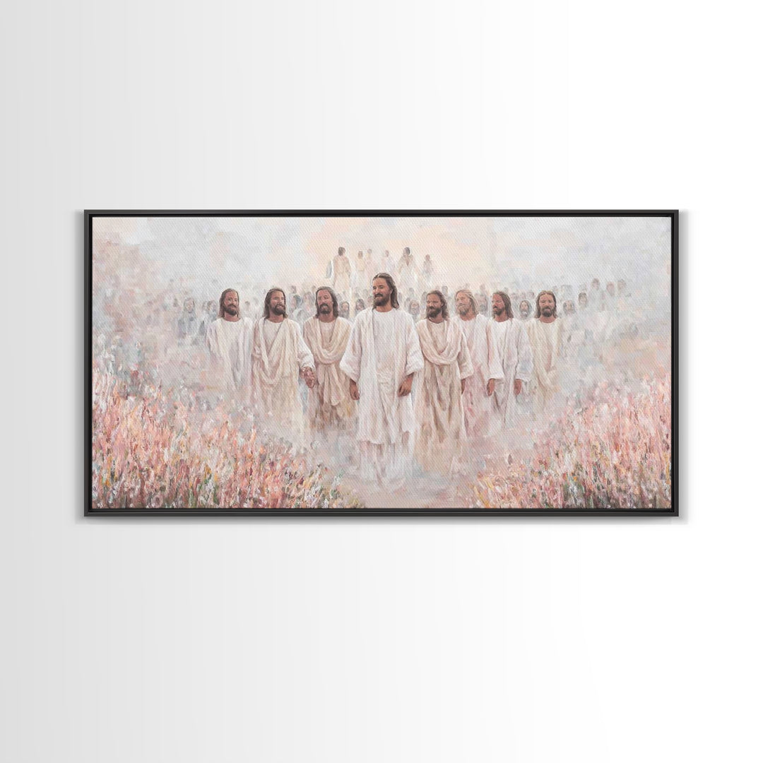 Eternal Walk – Framed Canvas Print – Christian Art – Christian Canvas – Jesus Painting – Christian Art Print – Christian Wall Art
