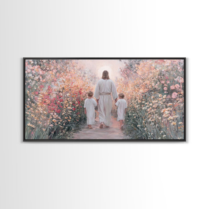 Fields of Mercy | Framed Canvas Print | Christian Art Canvas | Christian Wall Art | Christian Art | Jesus Painting | Christian Decor
