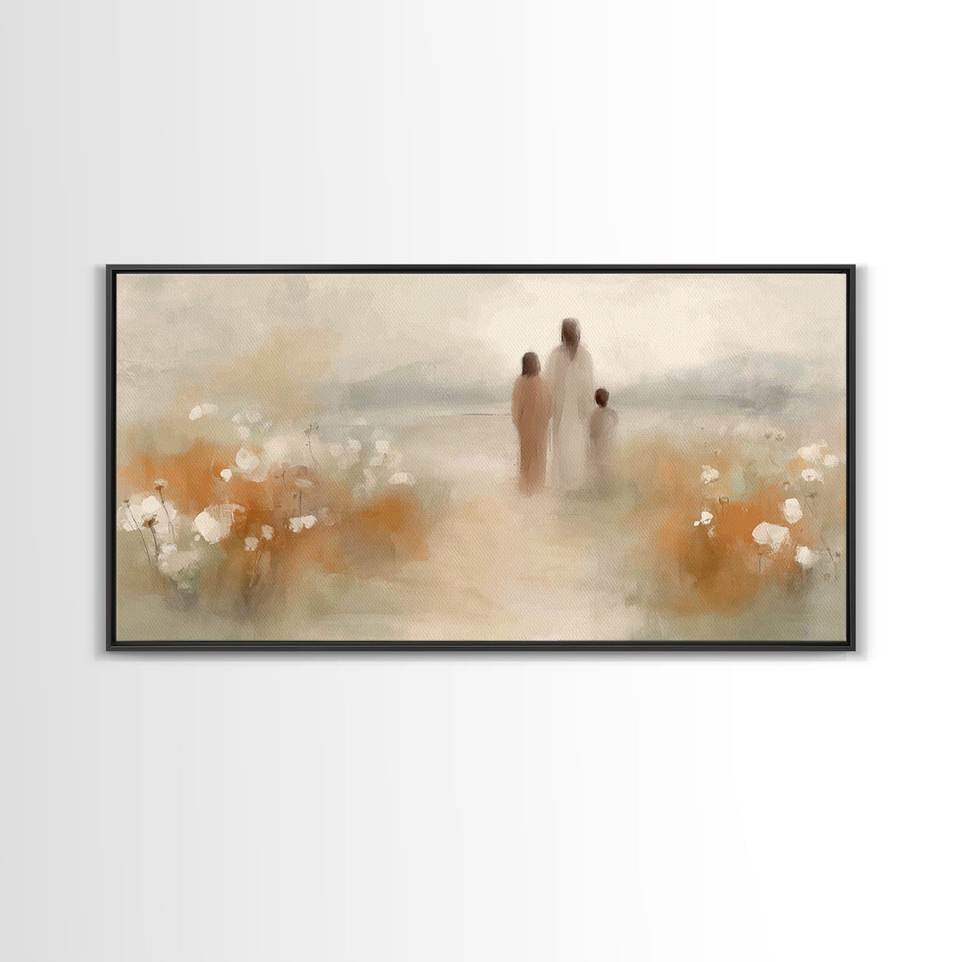 Gentle Path of Grace – Framed Canvas Print – Christian Wall Art – Christian Art Canvas – Jesus Painting – Christian Art – Christian Gift Id
