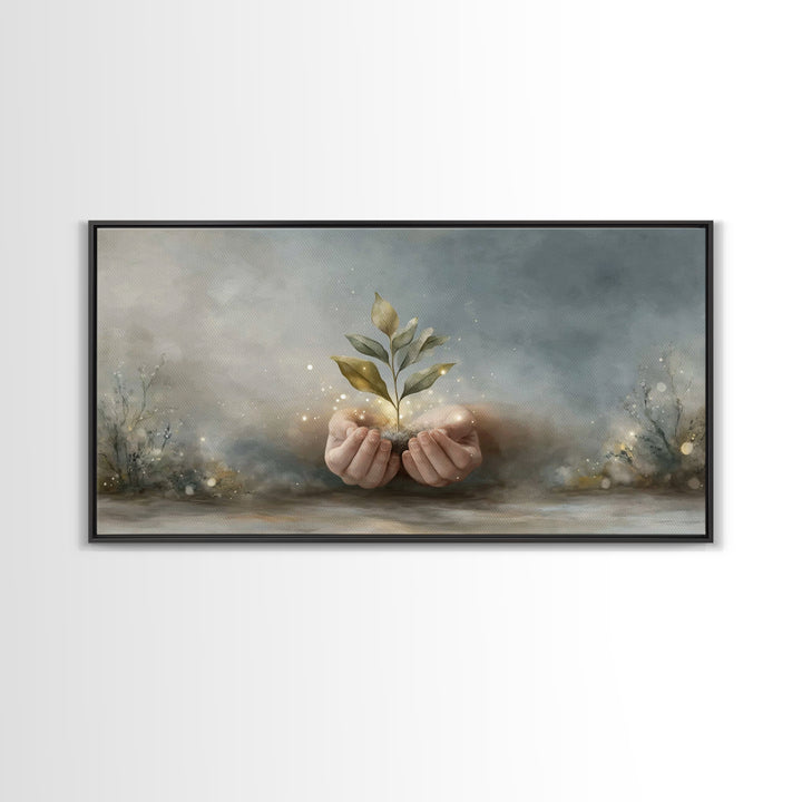 Seed of Promise | Framed Canvas Print | Christian Wall Art | Christian Art | Jesus Painting | Christian Art Canvas | Christian Gift Ideas