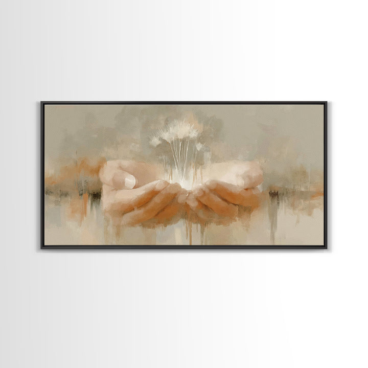 Sacred Offering, Framed Canvas Print, Christian Art, Jesus Painting, Christian Wall Art, Christian Art Canvas, Christian Art Gift
