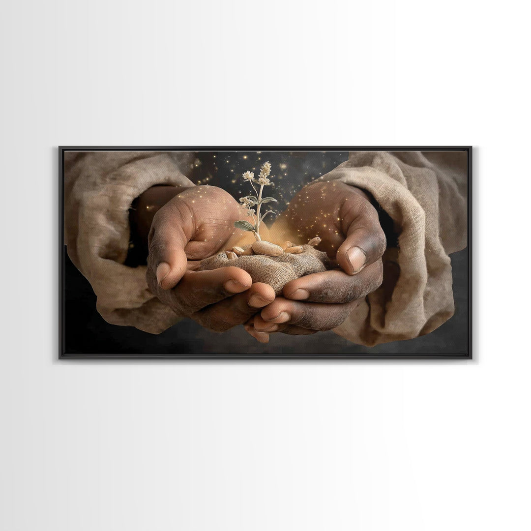 Promise of New Life | Framed Canvas Print | Christian Art Canvas | Christian Gift | Christian Wall Art | Christian Art | Jesus Painting