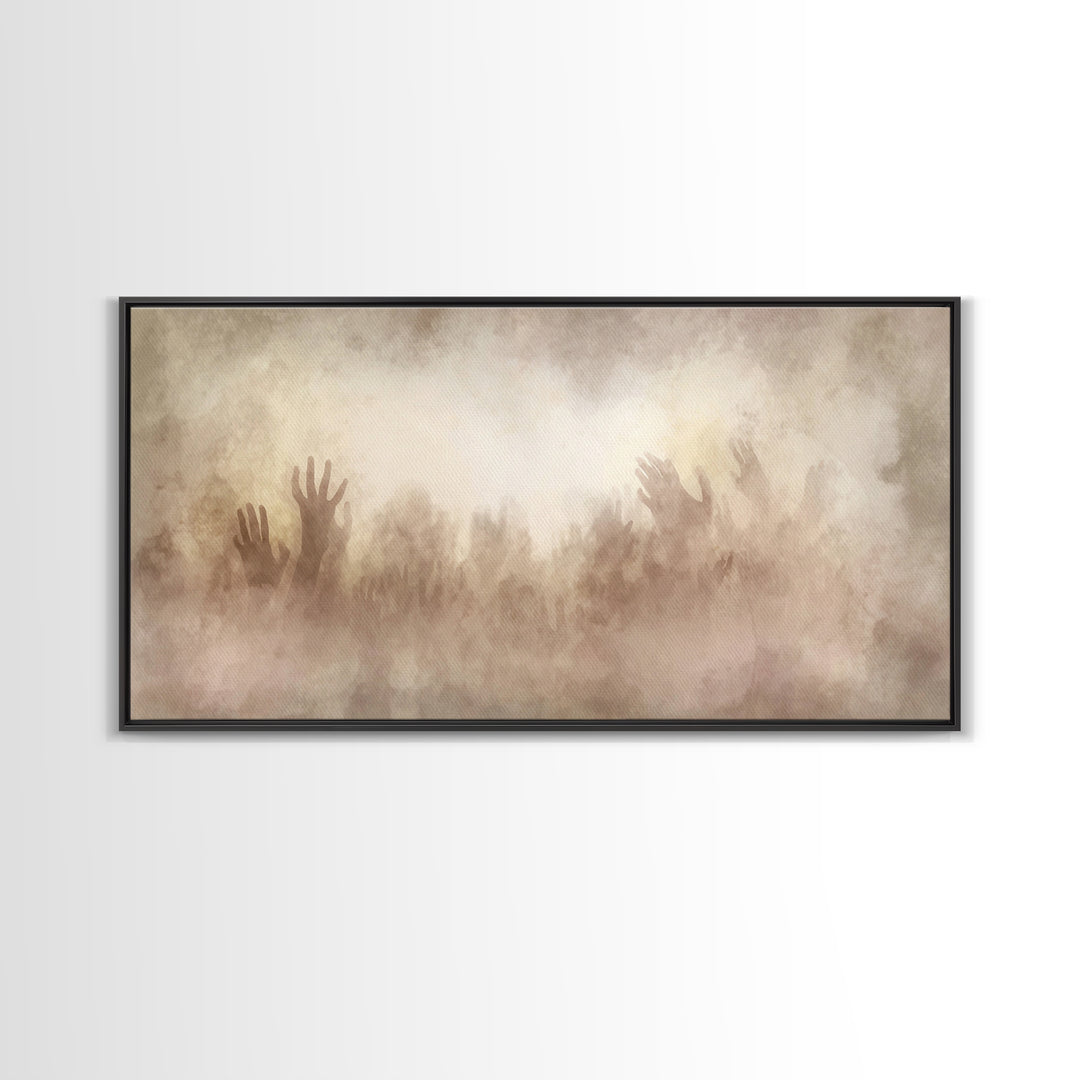 Clouds Of Glory – Framed Canvas Print – Christian Wall Art – Abstract Christian Art – Christian Art Canvas – Christmas Art Prints