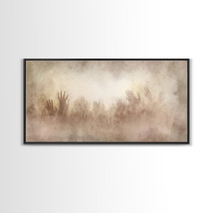 Clouds Of Glory – Framed Canvas Print – Christian Wall Art – Abstract Christian Art – Christian Art Canvas – Christmas Art Prints
