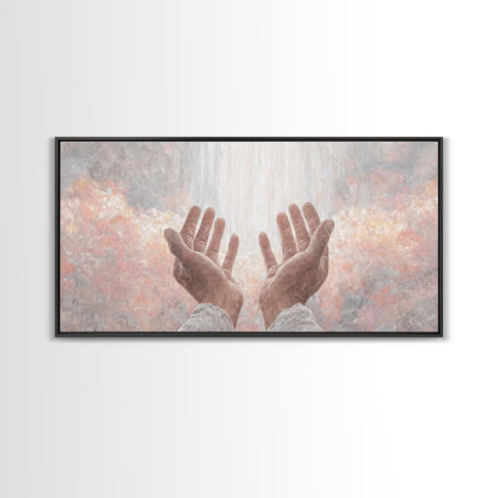 Shining Presence – Framed Canvas Print – Christian Art Canvas – Christian Art Work – Modern Christian Art – Christmas Wall Art