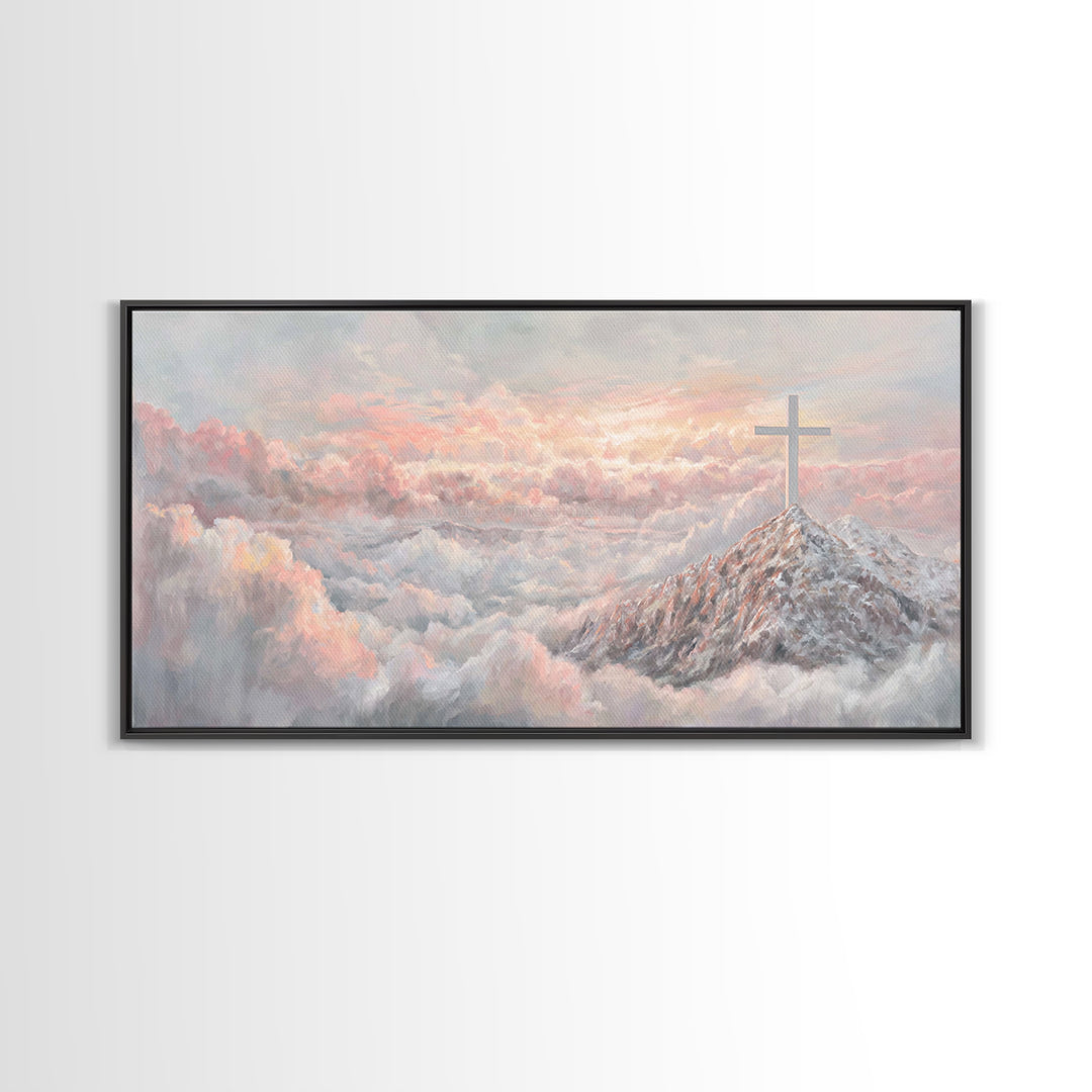 Graceful Offering – Framed Canvas Print – Christian Wall Art – Christian Painting – Christian Art Canvas – Christian Christmas Art