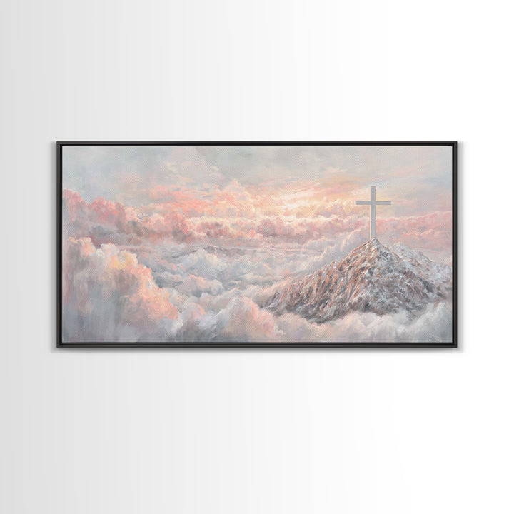 Graceful Offering – Framed Canvas Print – Christian Wall Art – Christian Painting – Christian Art Canvas – Christian Christmas Art