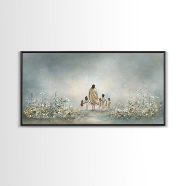 Morning Promise – Framed Canvas Print – Christian Art Canvas – Jesus Painting – Christian Wall Art – Minimalist Christian Art – Christian G