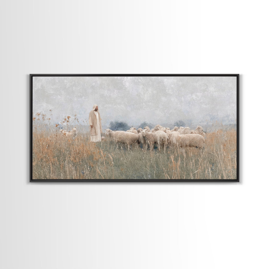 Pathway Of Mercy, Framed Canvas Print, Jesus Painting, Christian Wall Art, Christian Art Canvas, Christmas Art, Modern Christian Art, Chris