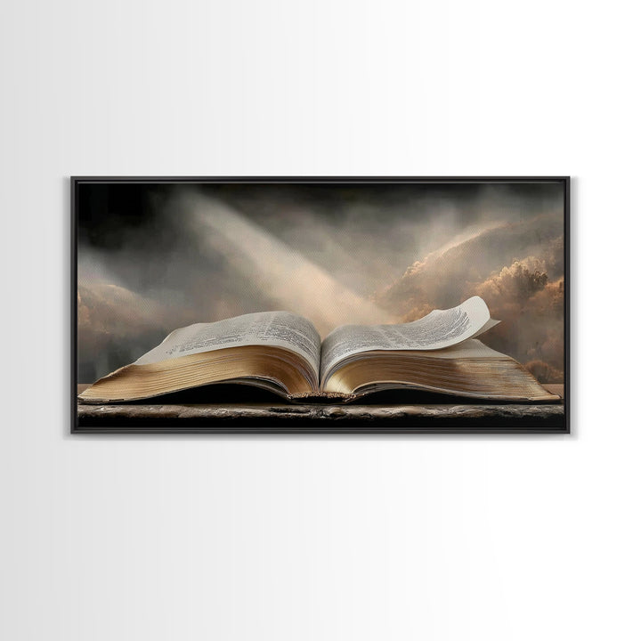 Holy Dawn - Framed Canvas Print - Christian Wall Art - Christian Art Canvas - Jesus Painting - Christian Decor - Modern Christian Art