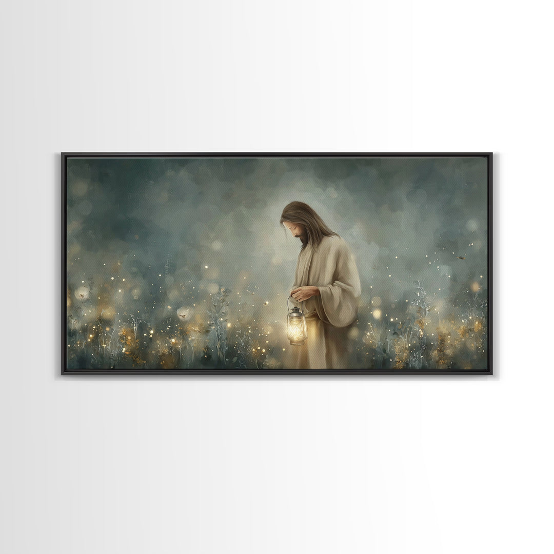 Field Of Wonder | Framed Canvas Print | Christian Art Canvas | Jesus Painting | Christian Wall Art | Christian Decor | Modern Christian Art