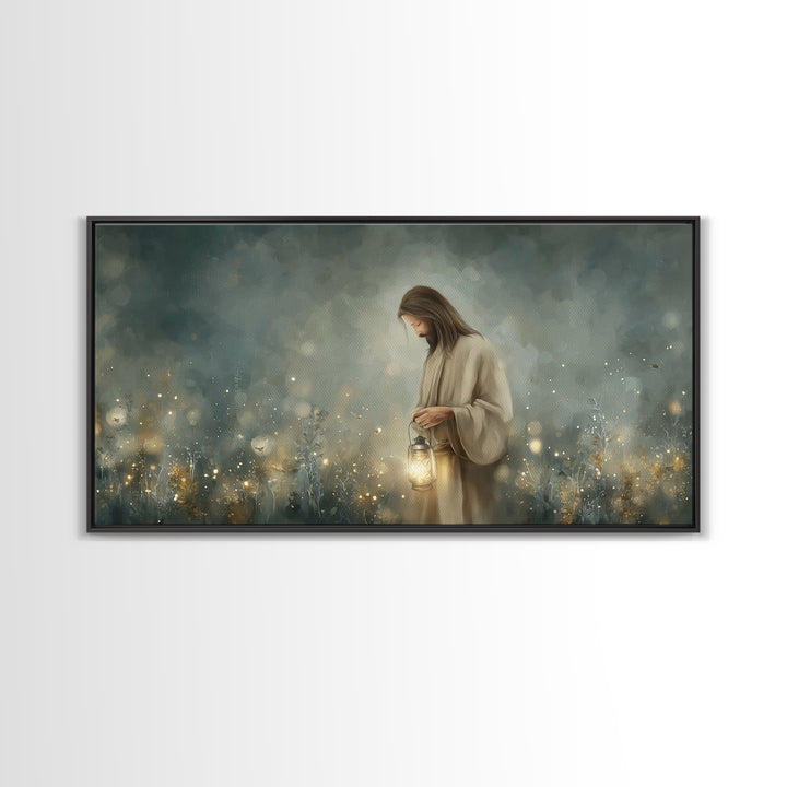Field Of Wonder | Framed Canvas Print | Christian Art Canvas | Jesus Painting | Christian Wall Art | Christian Decor | Modern Christian Art