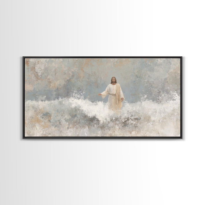 Sacred Light – Framed Canvas Print – Christian Wall Art – Christian Art Canvas – Jesus Painting – Christian Decor – Unique Christian Art