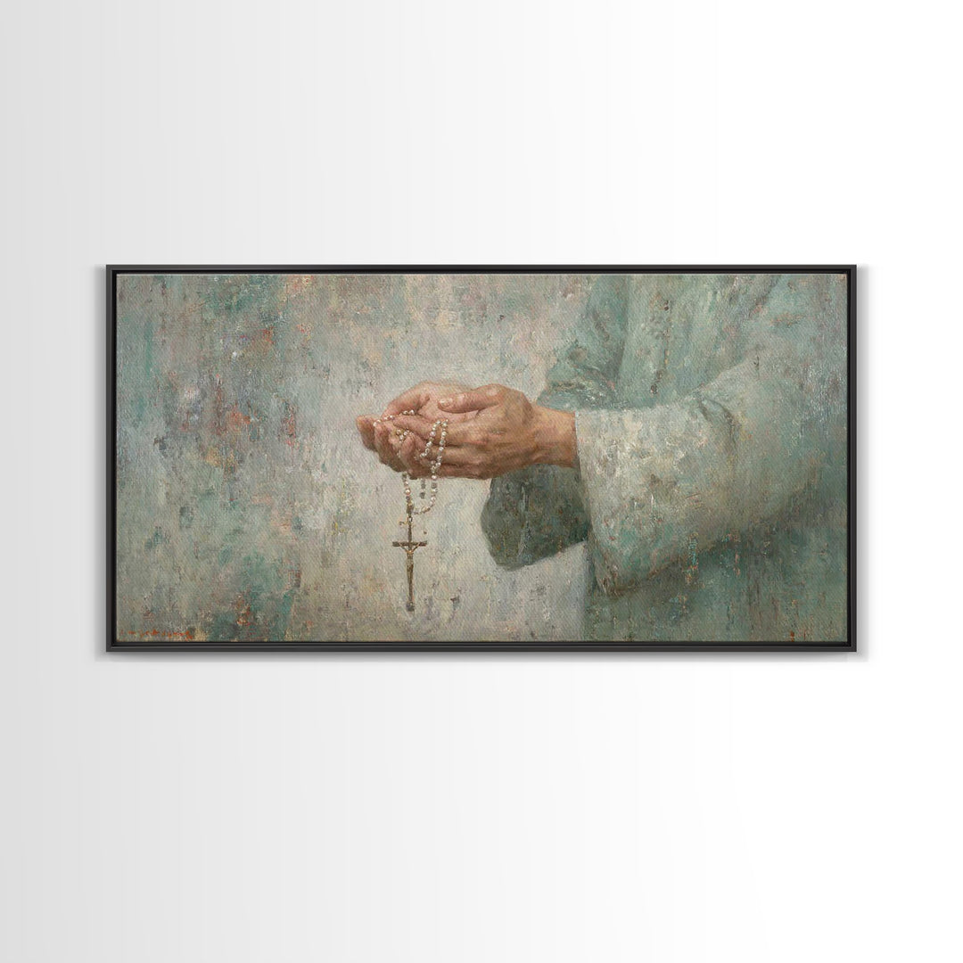 Guiding Prayer – Framed Canvas Print – Christian Wall Art – Christian Art Canvas – Christian Decor – Modern Christian Art – Subtle Christia