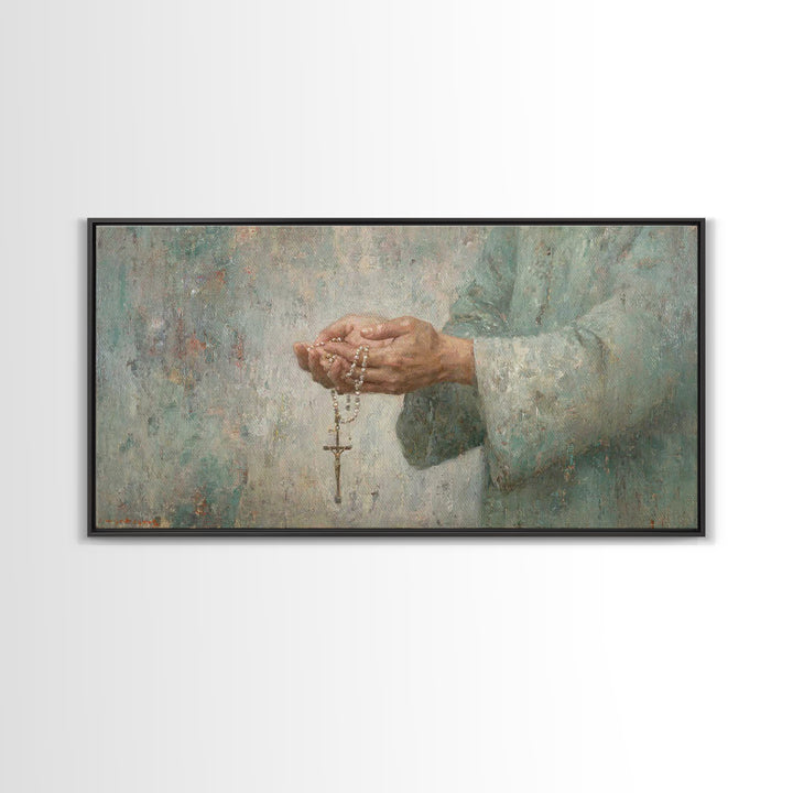 Guiding Prayer – Framed Canvas Print – Christian Wall Art – Christian Art Canvas – Christian Decor – Modern Christian Art – Subtle Christia