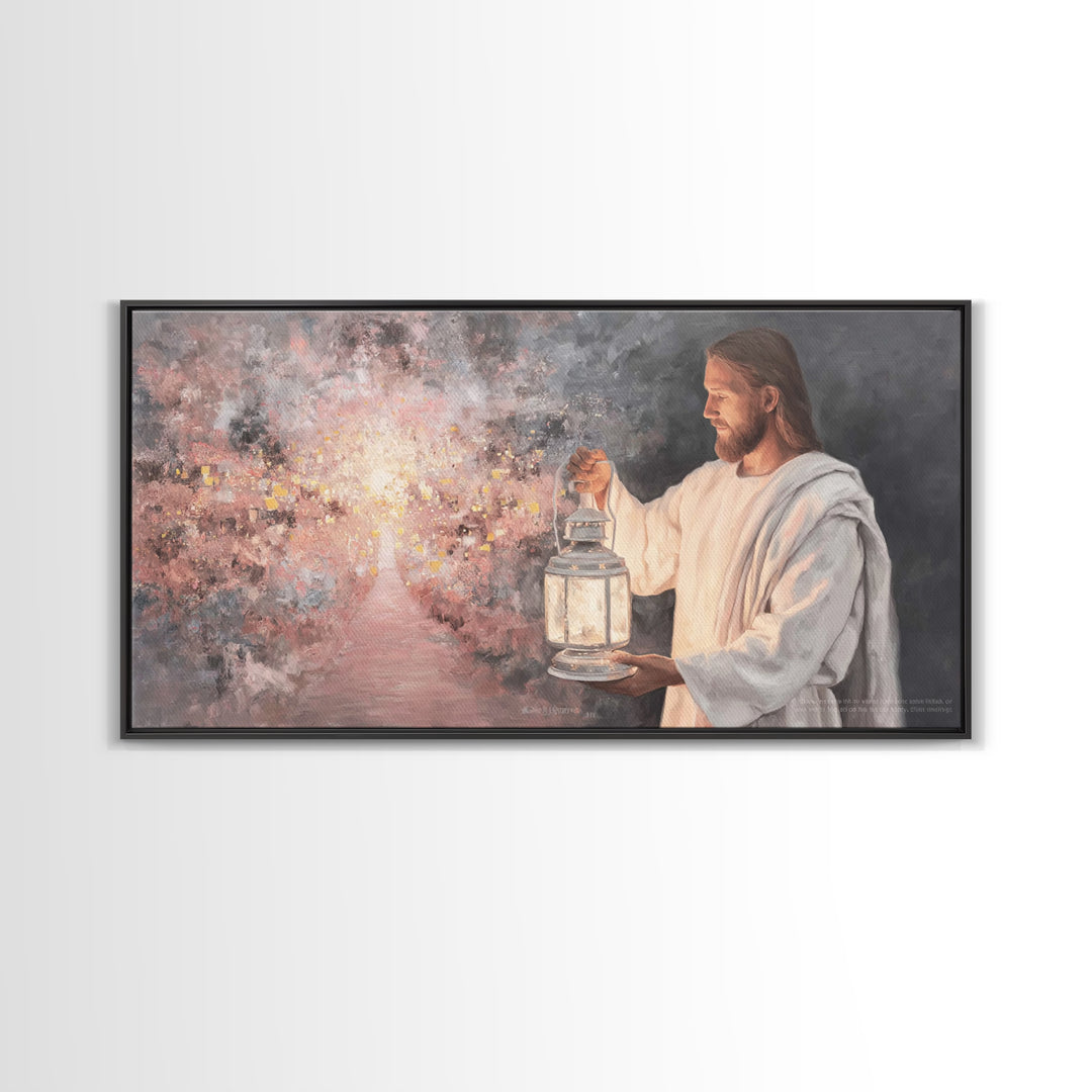 Path of Glory – Framed Canvas Print – Jesus Painting – Christian Wall Art – Christian Art Canvas – Christian Christmas