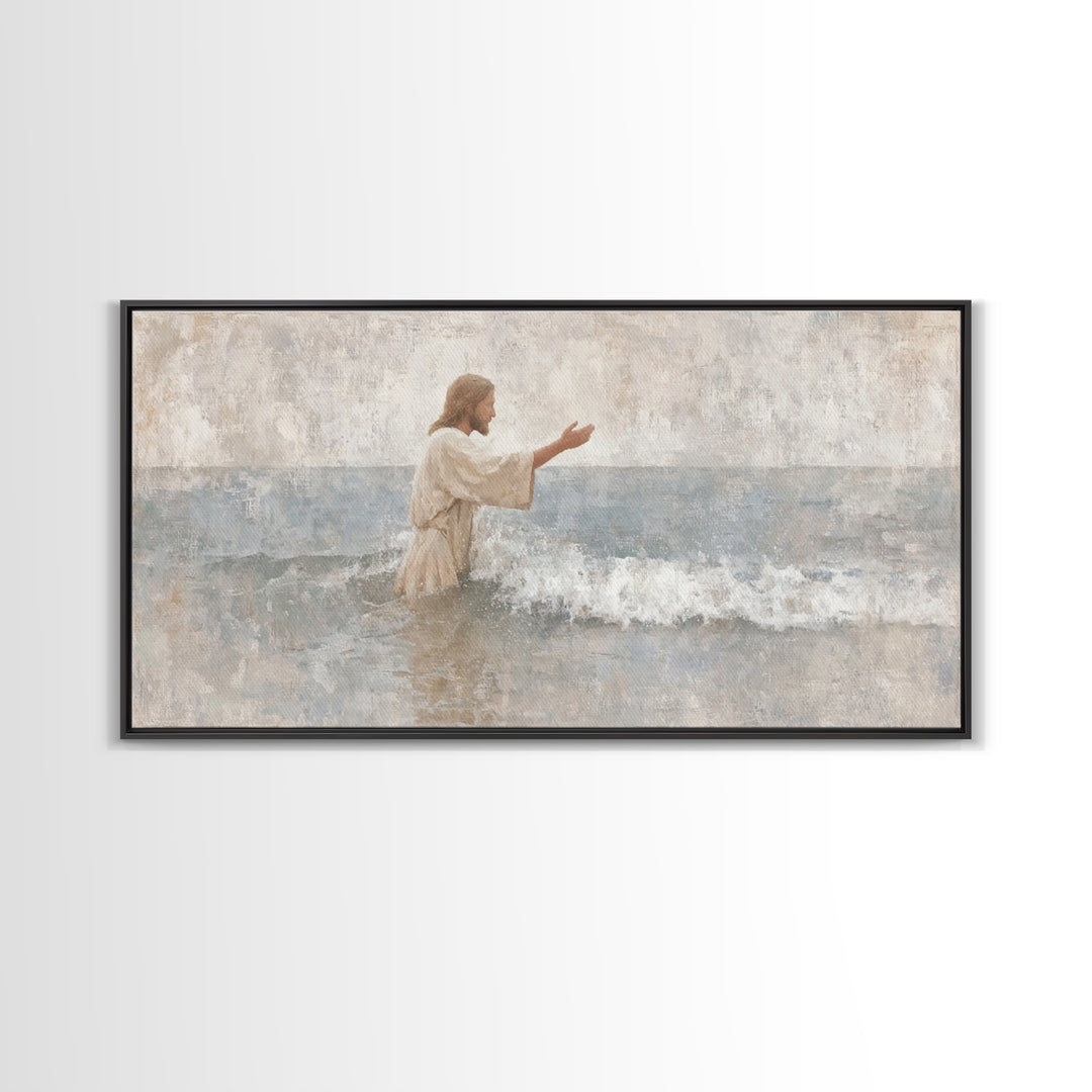 Morning Of Hope – Framed Canvas Print – Christian Art Canvas – Jesus Painting – Christian Wall Art – Subtle Christian Art – Christian Chris
