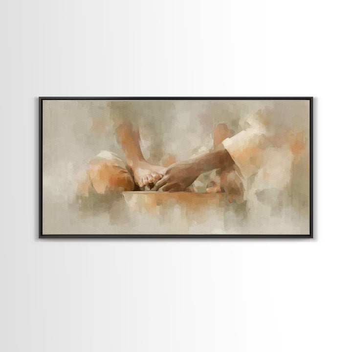 Servant Grace | Framed Canvas Print | Christian Art Canvas | Christian Wall Art | Christian Decor | Christian Art Painting | Modern Christi