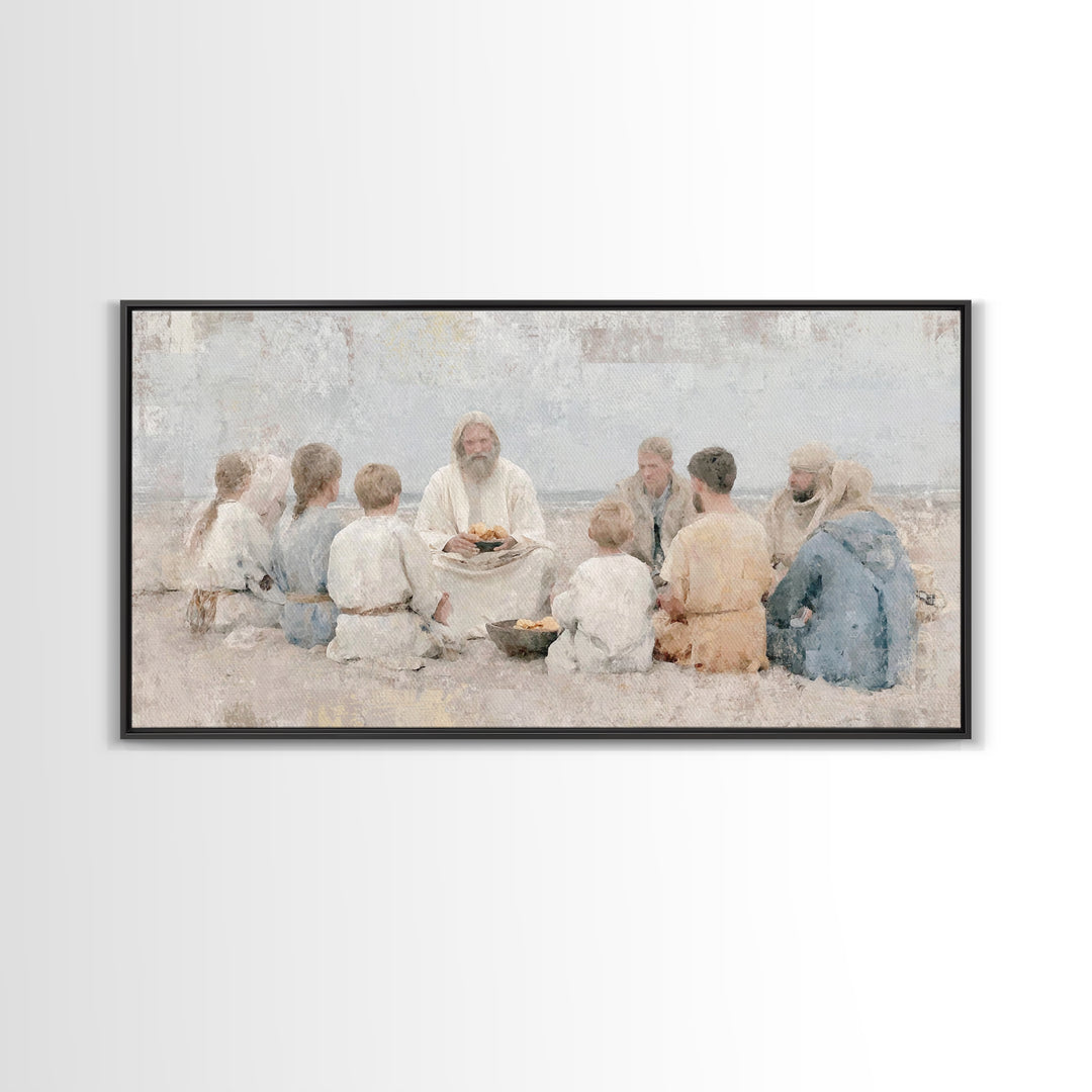 Crown Of Dawn – Framed Canvas Print – Jesus Painting – Christian Wall Art – Large Christian Painting – Christian Art Canvas – Christian Dec