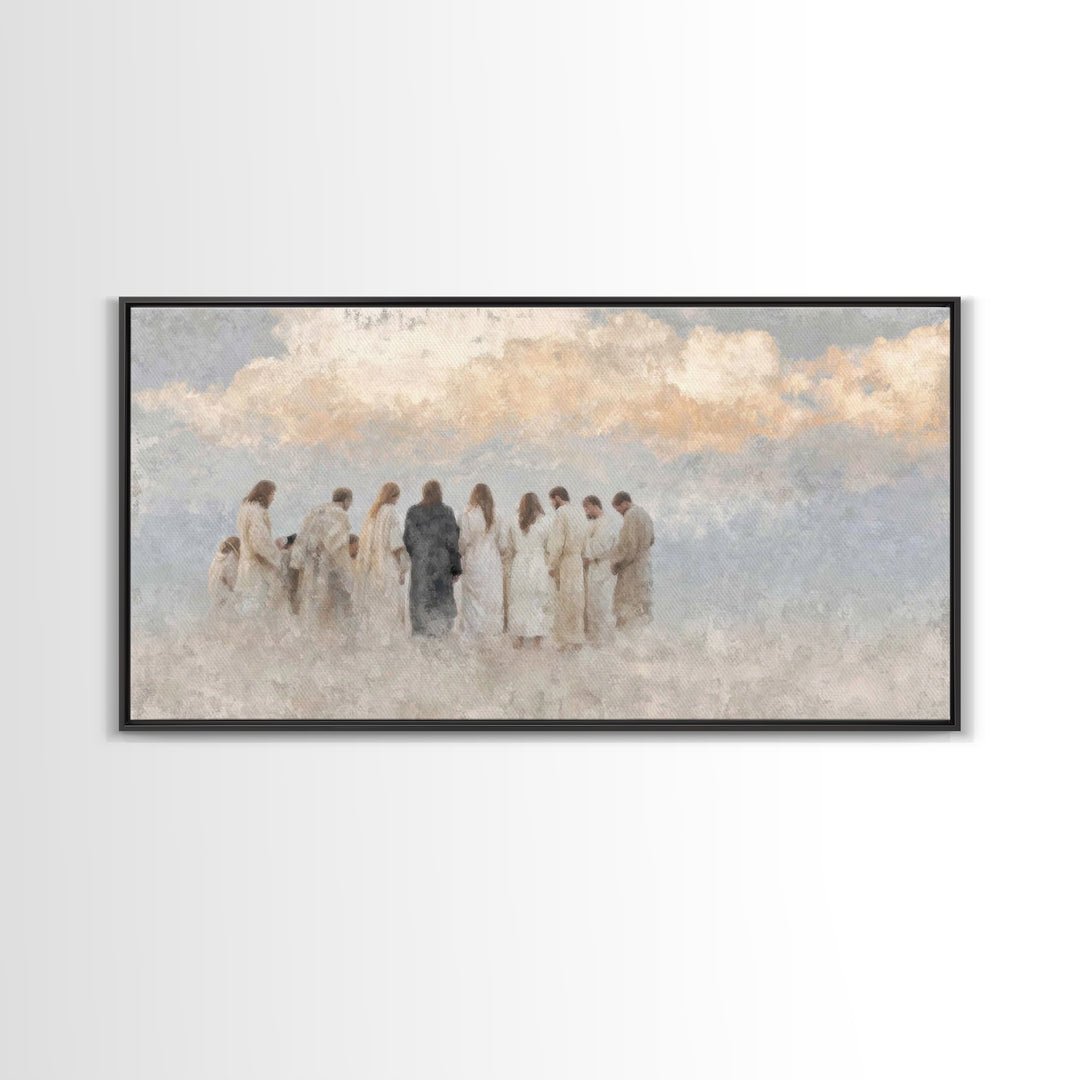 Path Of Revelation – Framed Canvas Print – Christian Art Painting – Christian Decor – Jesus Wall Art – Large Christian Art – Christian Art
