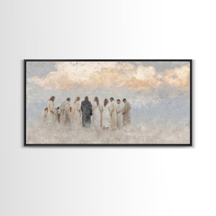 Path Of Revelation – Framed Canvas Print – Christian Art Painting – Christian Decor – Jesus Wall Art – Large Christian Art – Christian Art