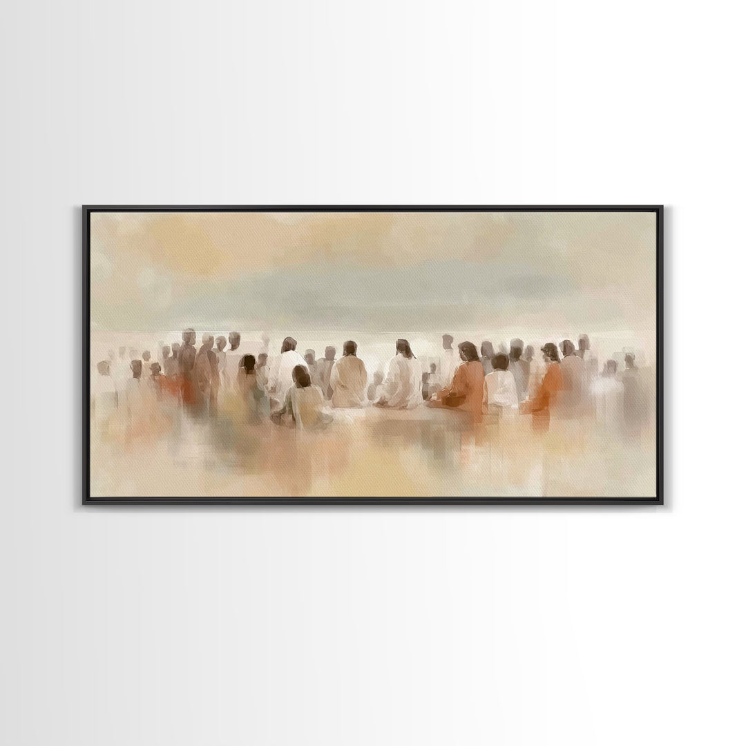 Voices Of Faith – Framed Canvas Print – Christian Wall Art – Christian Art Canvas – Christian Painting – Modern Christian Art – Christmas A