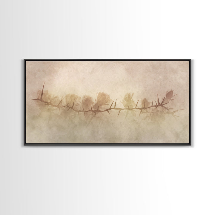 Thorns Of Redemption – Framed Canvas Print – Christian Wall Art – Christian Art Canvas – Abstract Christian Art – Christian Gift Ideas – Ch