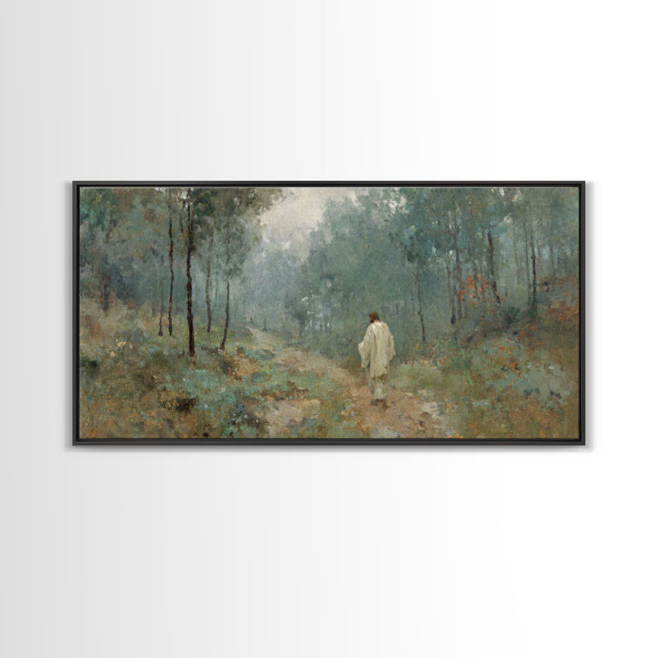 Guided Dawn – Framed Canvas Print – Christian Art Canvas – Large Jesus Painting – Christian Wall Art – Christian Art Print – Subtle Christi