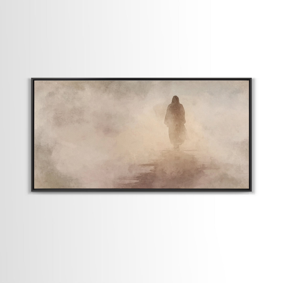 Pathway Of Hope – Framed Canvas Print – Christian Wall Art – Jesus Painting – Christian Art Canvas – Christian Christmas Art