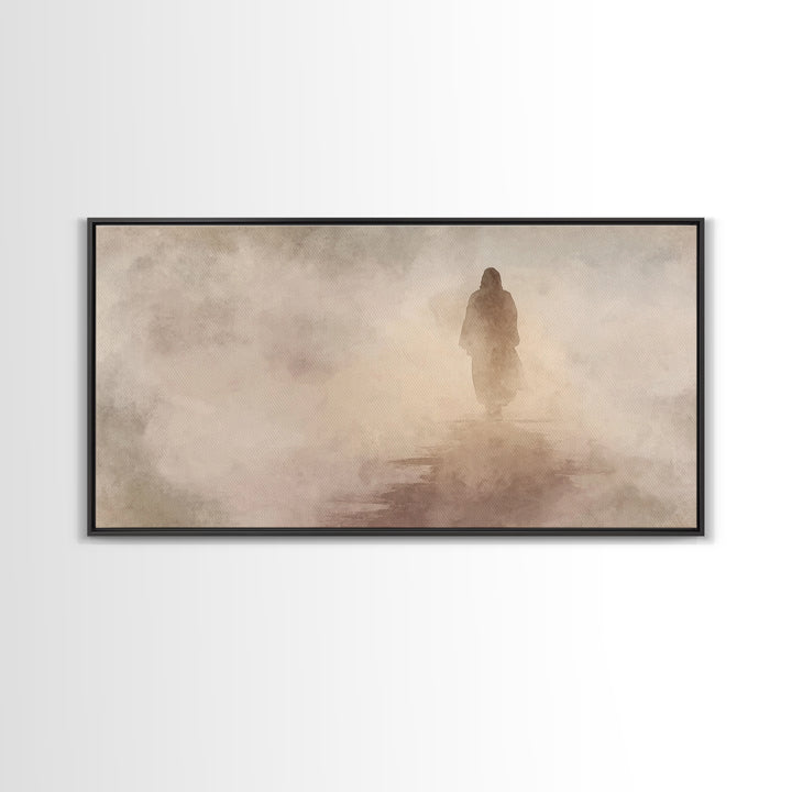 Pathway Of Hope – Framed Canvas Print – Christian Wall Art – Jesus Painting – Christian Art Canvas – Christian Christmas Art