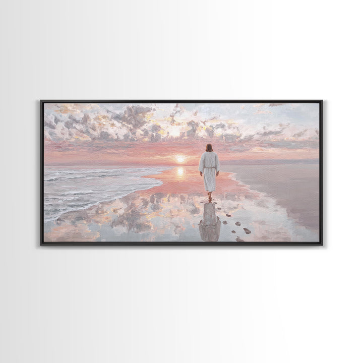 Path Of Grace – Framed Canvas Print – Christian Art Canvas – Jesus Painting – Christian Wall Art – Christmas Art Prints – Christian Decorat