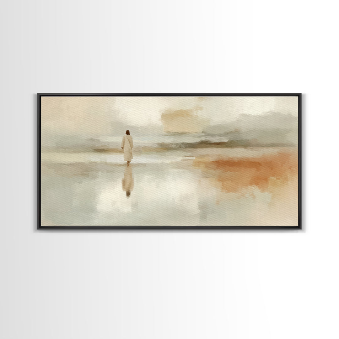 Deserted Grace – Framed Canvas Print – Christian Art Canvas – Subtle Christian Art – Christian Wall Art – Jesus Painting – Christian Art Gi