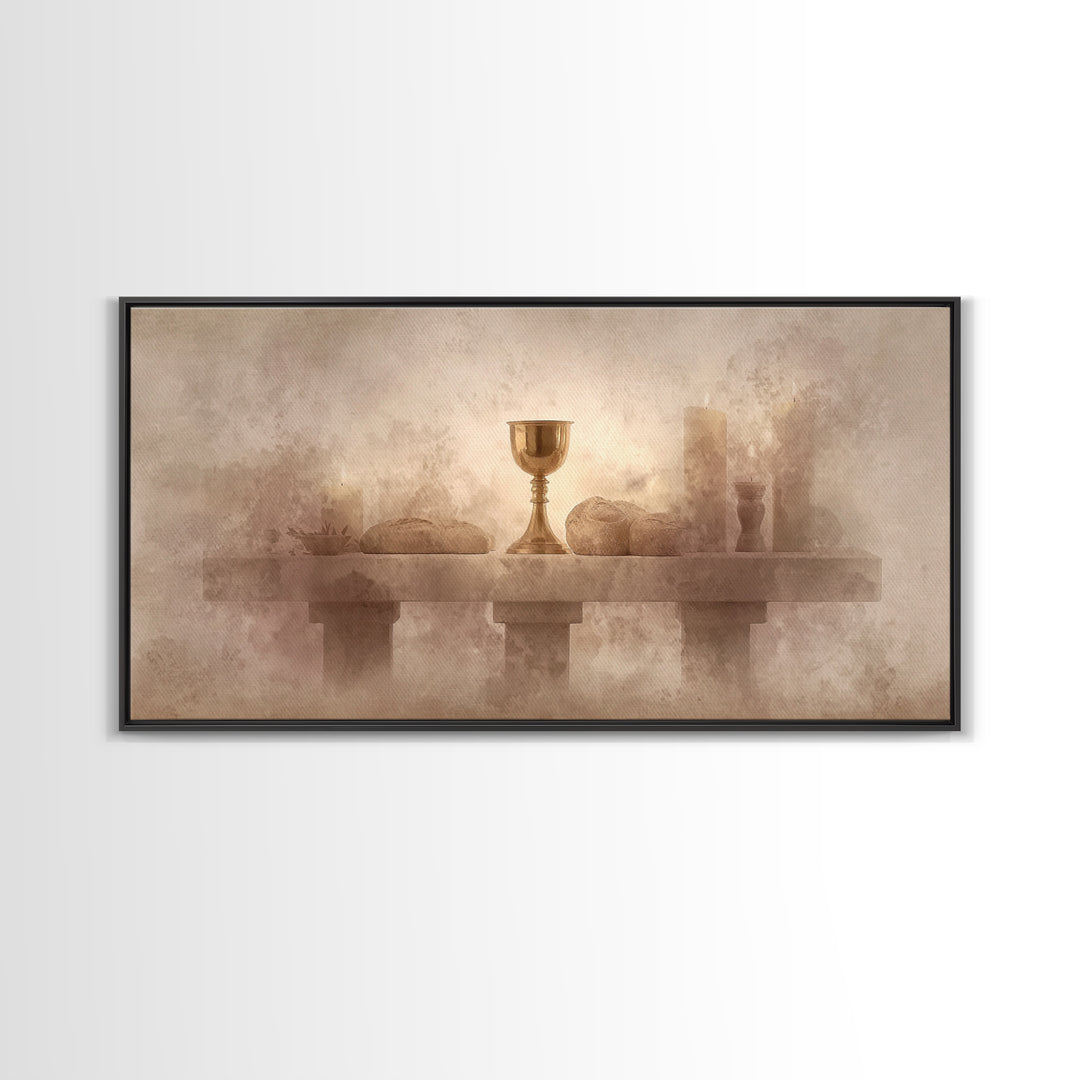 Altar Of Peace – Framed Canvas Print – Christian Wall Art – Subtle Christian Art – Christian Art Canvas – Christian Gift Ideas – Christmas