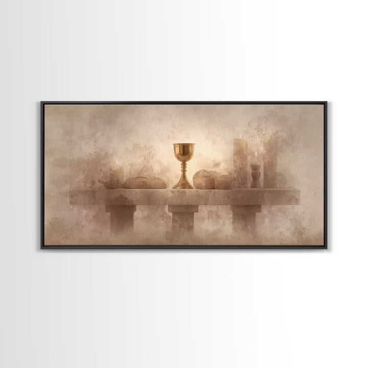 Altar Of Peace – Framed Canvas Print – Christian Wall Art – Subtle Christian Art – Christian Art Canvas – Christian Gift Ideas – Christmas