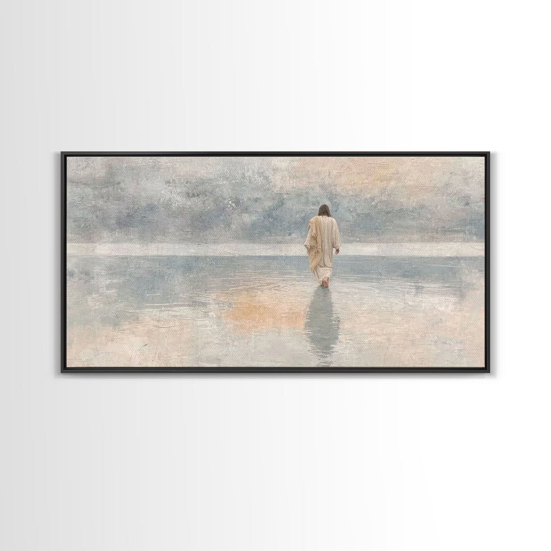 Horizon Of Faith – Framed Canvas Print – Christian Art Canvas – Christmas Art – Jesus Painting – Christian Wall Art – Christian Christmas A