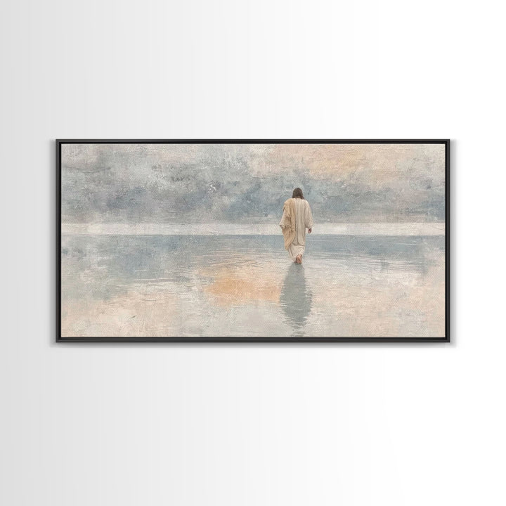 Horizon Of Faith – Framed Canvas Print – Christian Art Canvas – Christmas Art – Jesus Painting – Christian Wall Art – Christian Christmas A