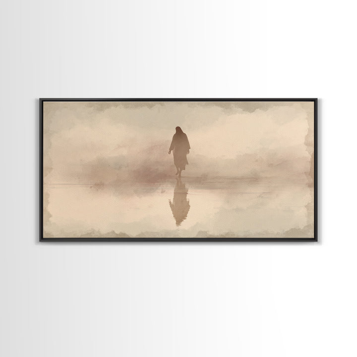 Gentle Morning Light – Framed Canvas Print – Christmas Art – Christian Christmas Art – Christian Art Canvas – Christian Wall Art – Jesus Pa