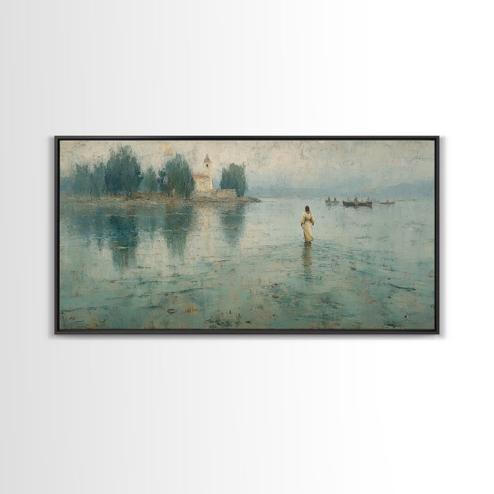 Sky Of Promise – Framed Canvas Print – Christian Christmas Art – Christian Wall Art – Christian Art Canvas – Jesus Painting – Christmas Art