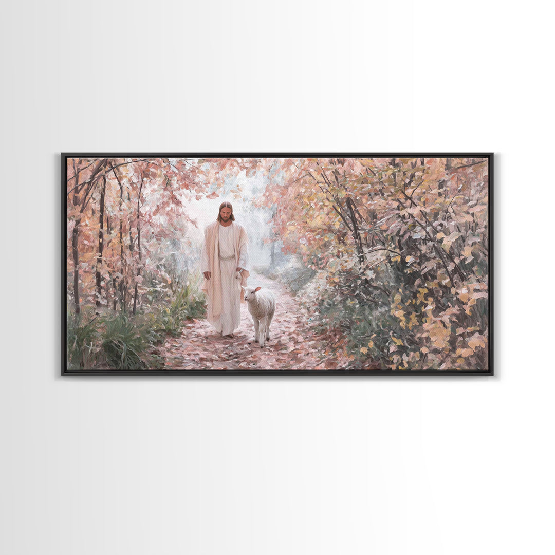 Fields Of Mercy – Framed Canvas Print – Christian Christmas Art – Christian Art Canvas – Jesus Painting – Christian Wall Art – Faith Art