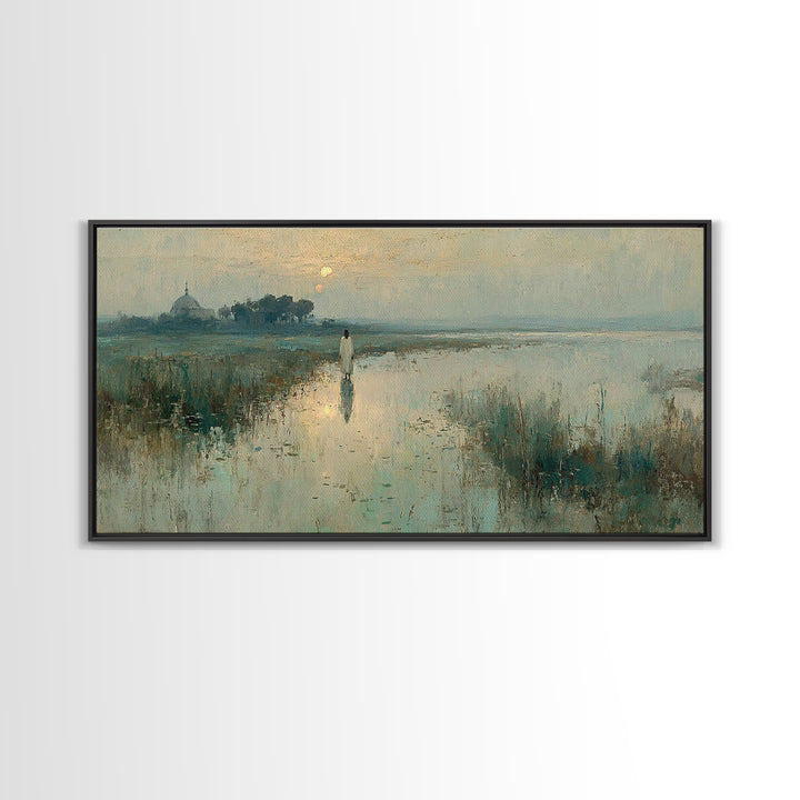Morning Grace | Framed Canvas Print | Christian Wall Art | Jesus Painting Canvas | Christmas Art | Christian Gift Ideas | Faith Art