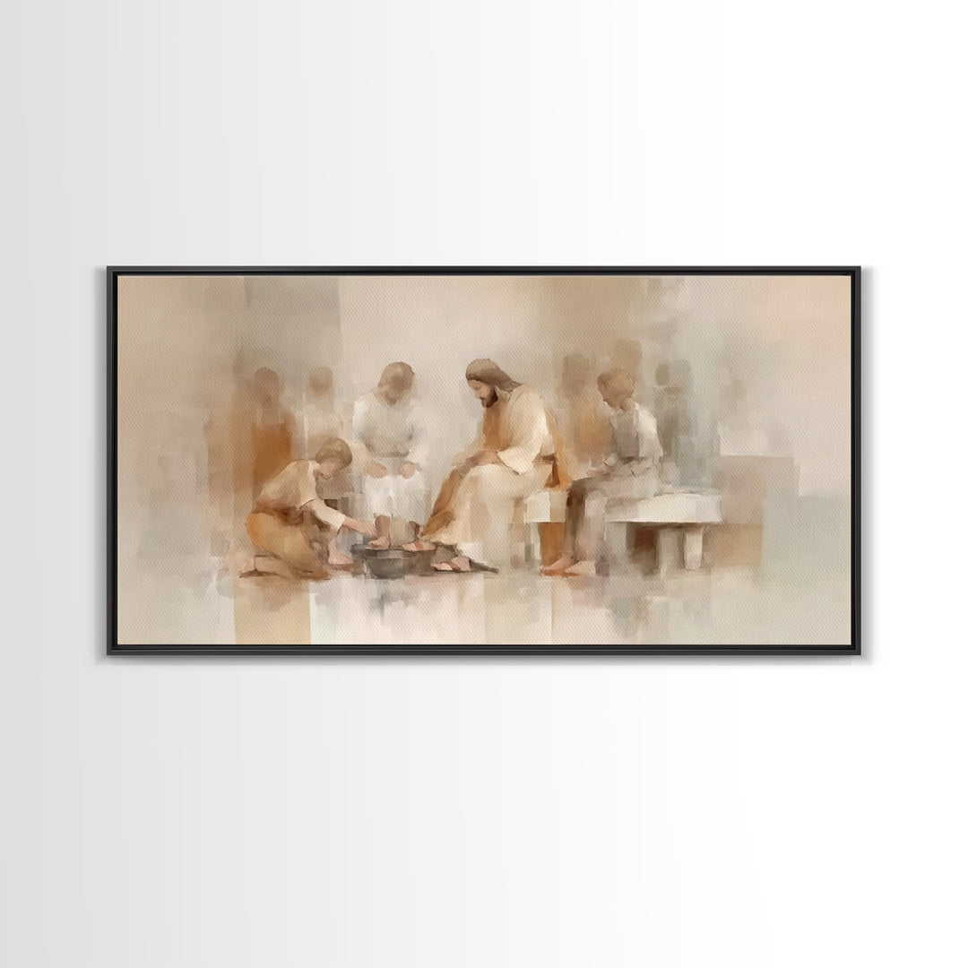 Circle Of Mercy – Framed Canvas Print – Christian Art Canvas – Christian Wall Art – Jesus Painting – Subtle Christian Art – Christian Chris