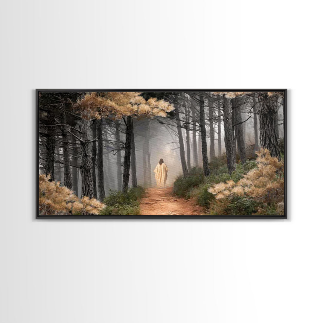 Guiding Peace – Framed Canvas Print – Christian Art Canvas – Large Christian Art – Jesus Painting – Christmas Art – Christian Wall Art
