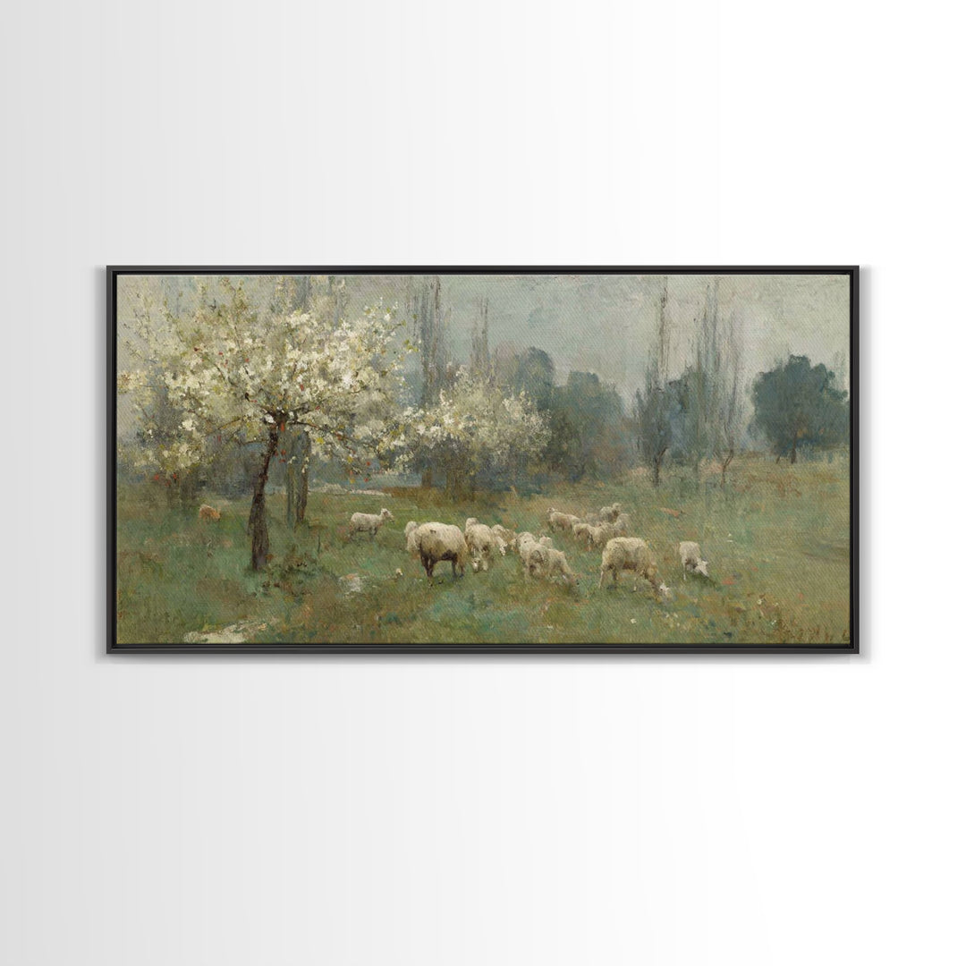 Fields Of Mercy, Framed Canvas Print, Christian Wall Art, Jesus Art Print, Christian Christmas Art, Modern Christian Art