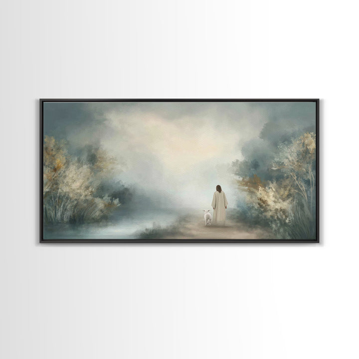 Everlasting Peace, Framed Canvas Print, Christian Art Canvas, Jesus Painting, Christian Wall Art, Modern Christian Art, Christian Christmas