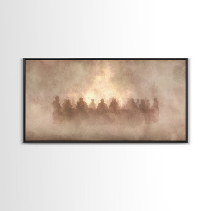 Radiant Shepherd | Framed Canvas Print | Christian Art Canvas | Jesus Painting | Christian Wall Art | Modern Christian Art | Christian Chri