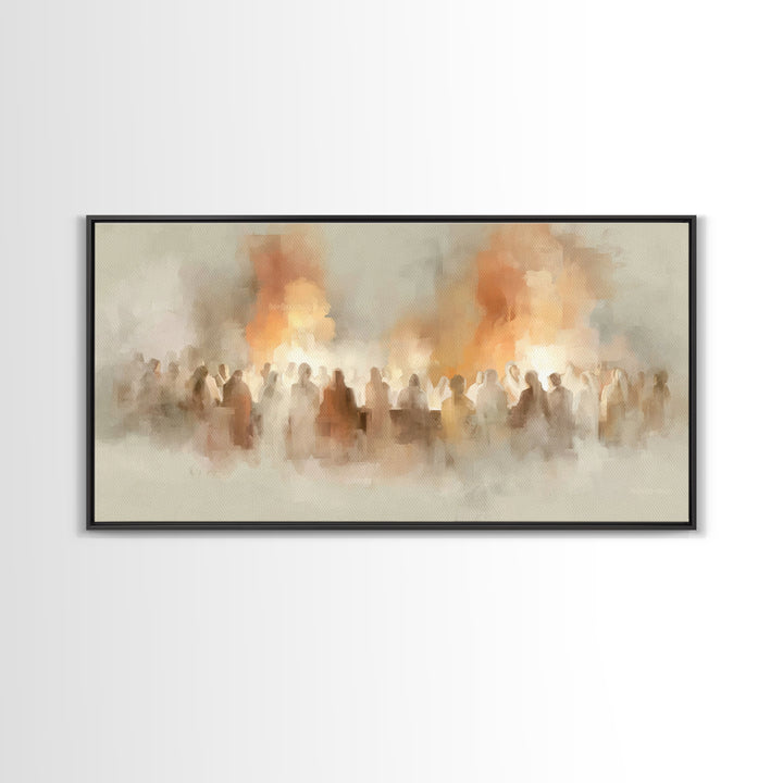 Gathered Glory – Framed Canvas Print – Christian Art Canvas – Christian Wall Art – Modern Christian Art – Christian Decorations – Christmas
