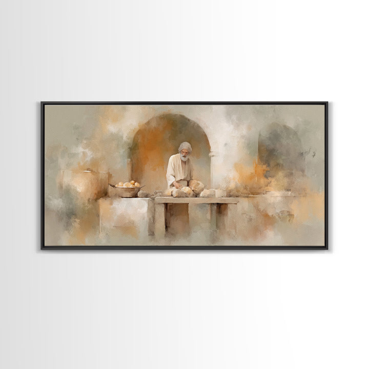 Sanctuary Of Work – Framed Canvas Print – Christian Wall Art – Christian Art Canvas – Christian Decor – Jesus Painting – Christian Art