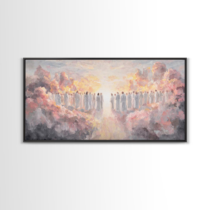 Celestial Pathway – Framed Canvas Print – Christian Wall Art – Christian Art Painting – Subtle Christian Art – Modern Christian Painting –